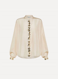 Forte Forte - Women's Etoiles Embroidery Habotai Silk Shirt - Petite
