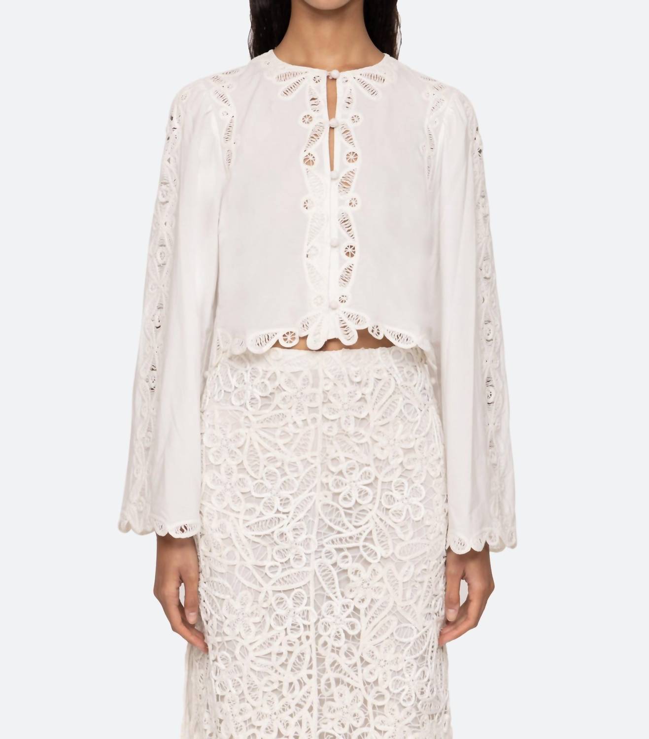 Sea - Elke Soutache Long Sleeve Blouse