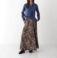 Karmamia SAVANNAH SKIRT in melange brown - women's skirt