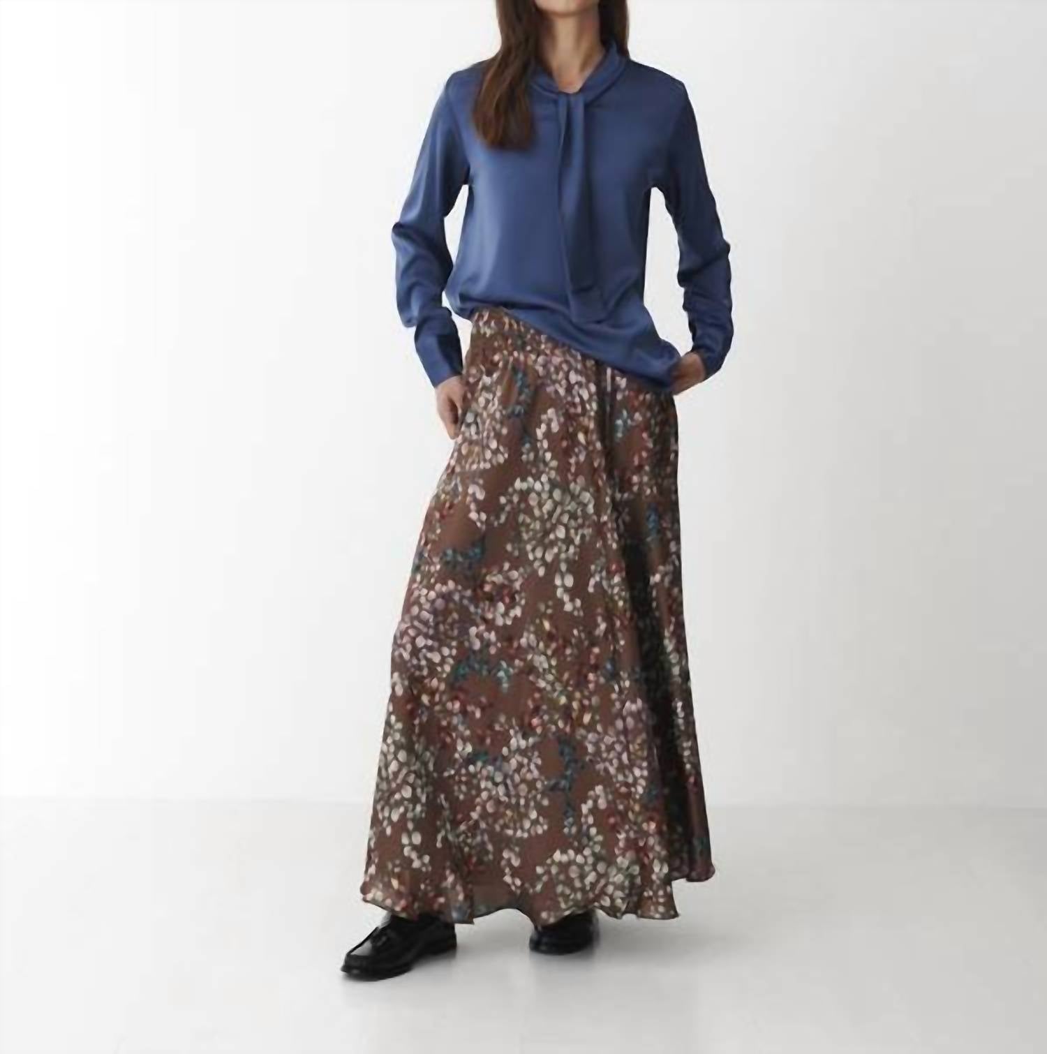 Karmamia SAVANNAH SKIRT in melange brown - women's skirt