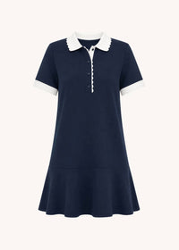 Entro - Celia Scalloped Cotton Mini Dress
