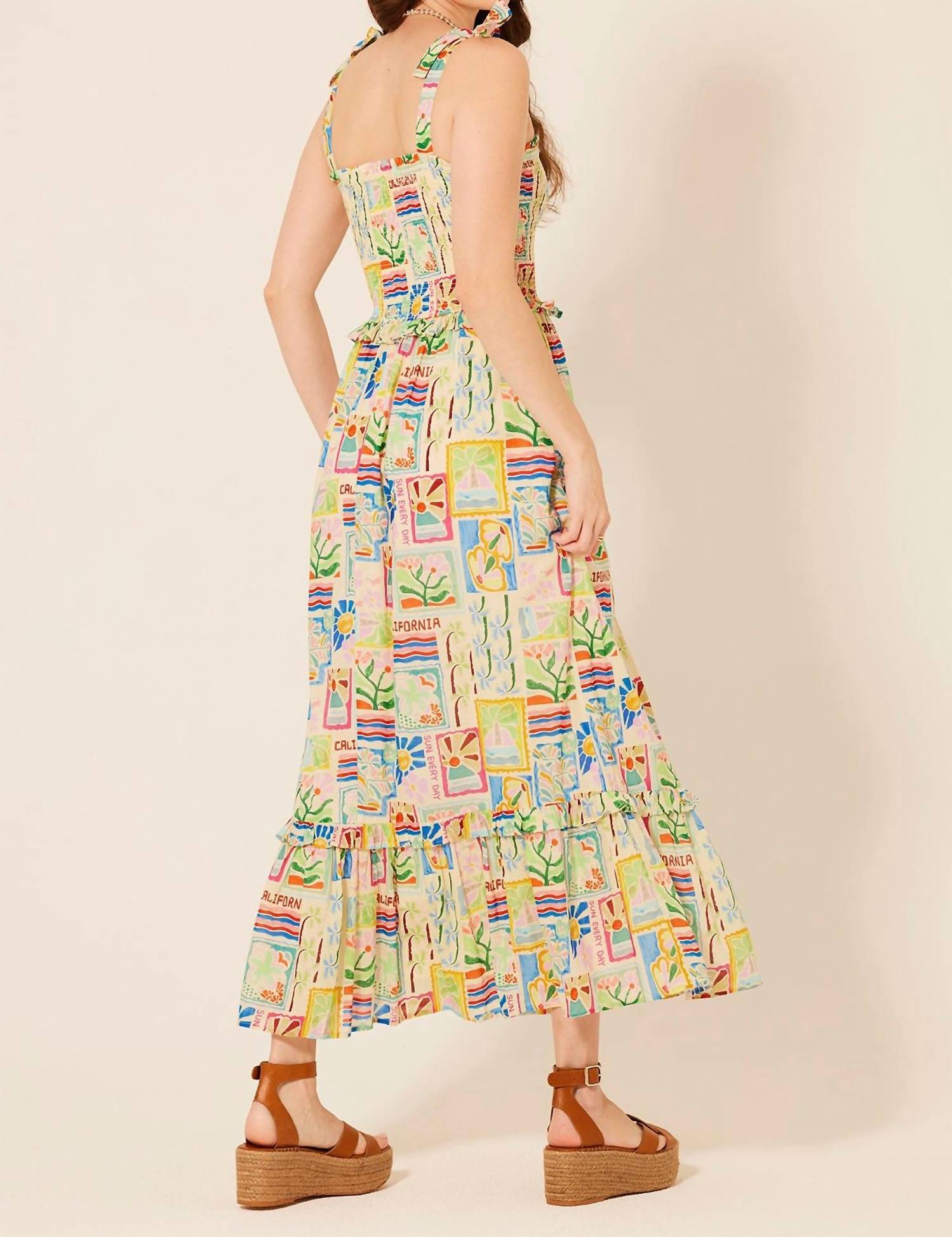 Mint - Linda Flora Maxi Dress