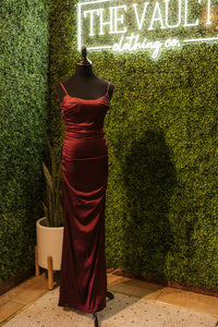 La Femme Women's Prom Dress in dark berry - women's dress - view 4