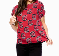 Stewart Simmons - Carolina Gamecocks Rolled Cuff Blouse