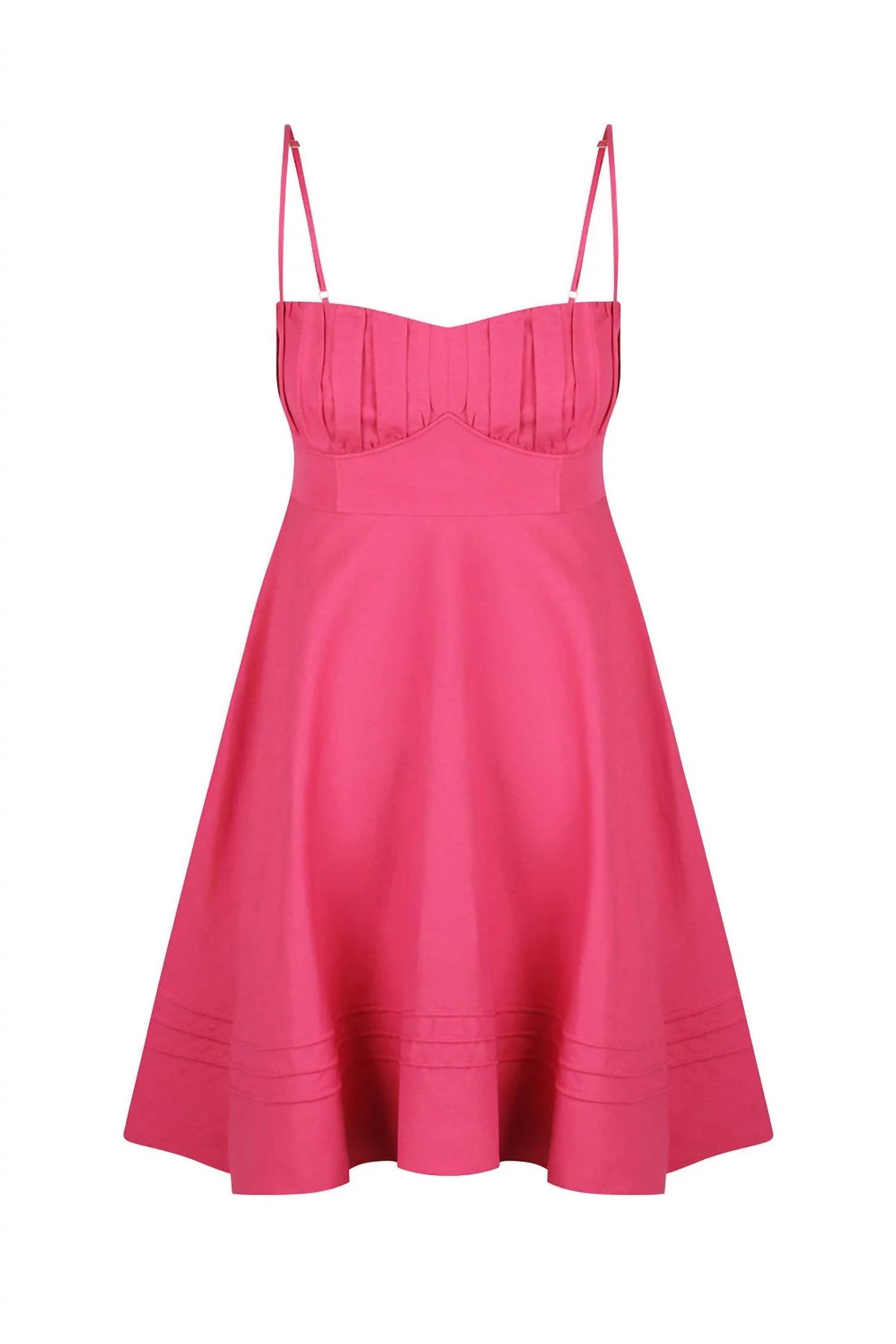 Shona Joy - JOANINE LINEN CORDED CIRCLE MINI DRESS