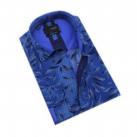 Eight X - Sax Leaf Flocking Button Down Shirt