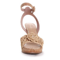 DONALD PLINER Women's Baybi Heeled Cork Sandals in natural - women's sandal - alternate view