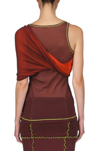 Marina Moscone - Stretchy Small Twist Tube Top