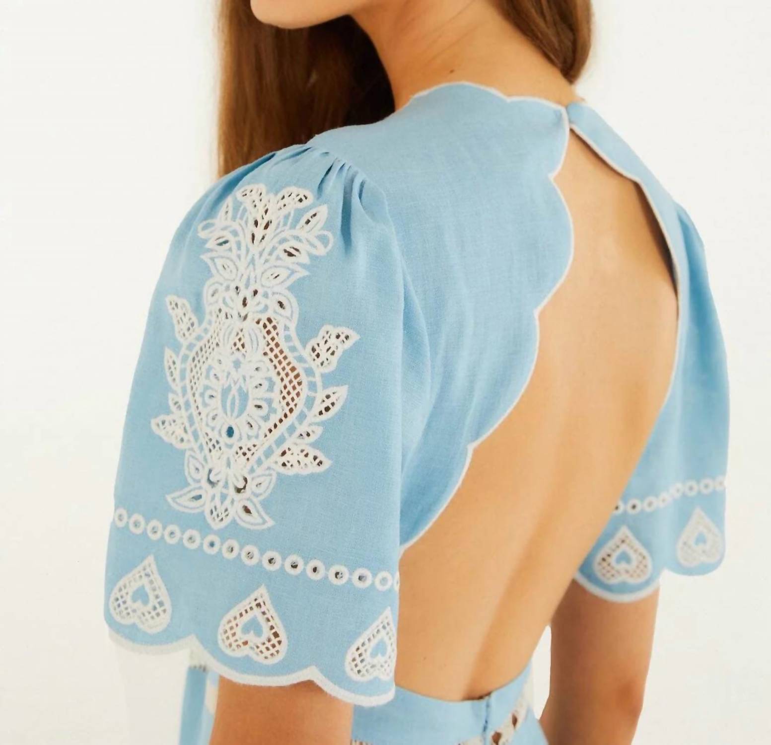 Farm Rio - Embroidered Midi Dress