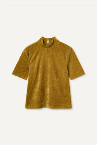 Compania Fantastica Terciopelo Top in green - women's t-shirt - view 4