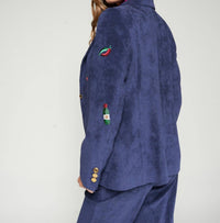 Vilagallo - Gadea Corduroy Embroidery Blazer