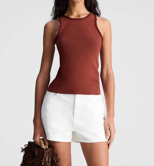 A.L.C. - Nelly Beaded Knit Tank Top