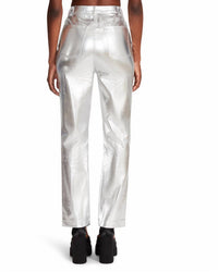 STEVE MADDEN Josie Pants in silver - women's pants - detail view