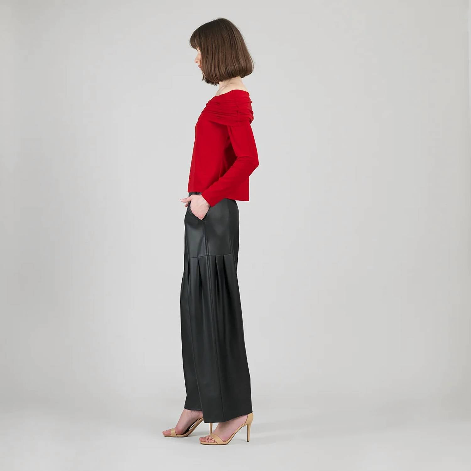 Clara Sun Woo - Ruched Off-shoulder Top