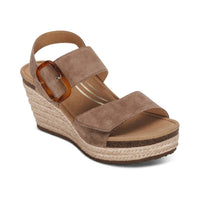 Aetrex - Women's Ashley Arch Support Wedged Sandal