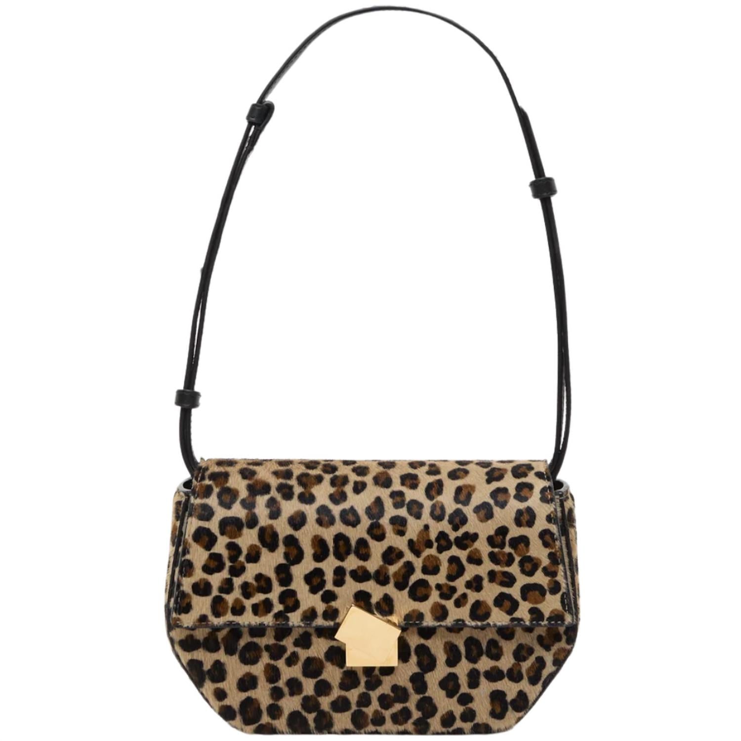 Closed - Women's Leopard Cowhide Bag