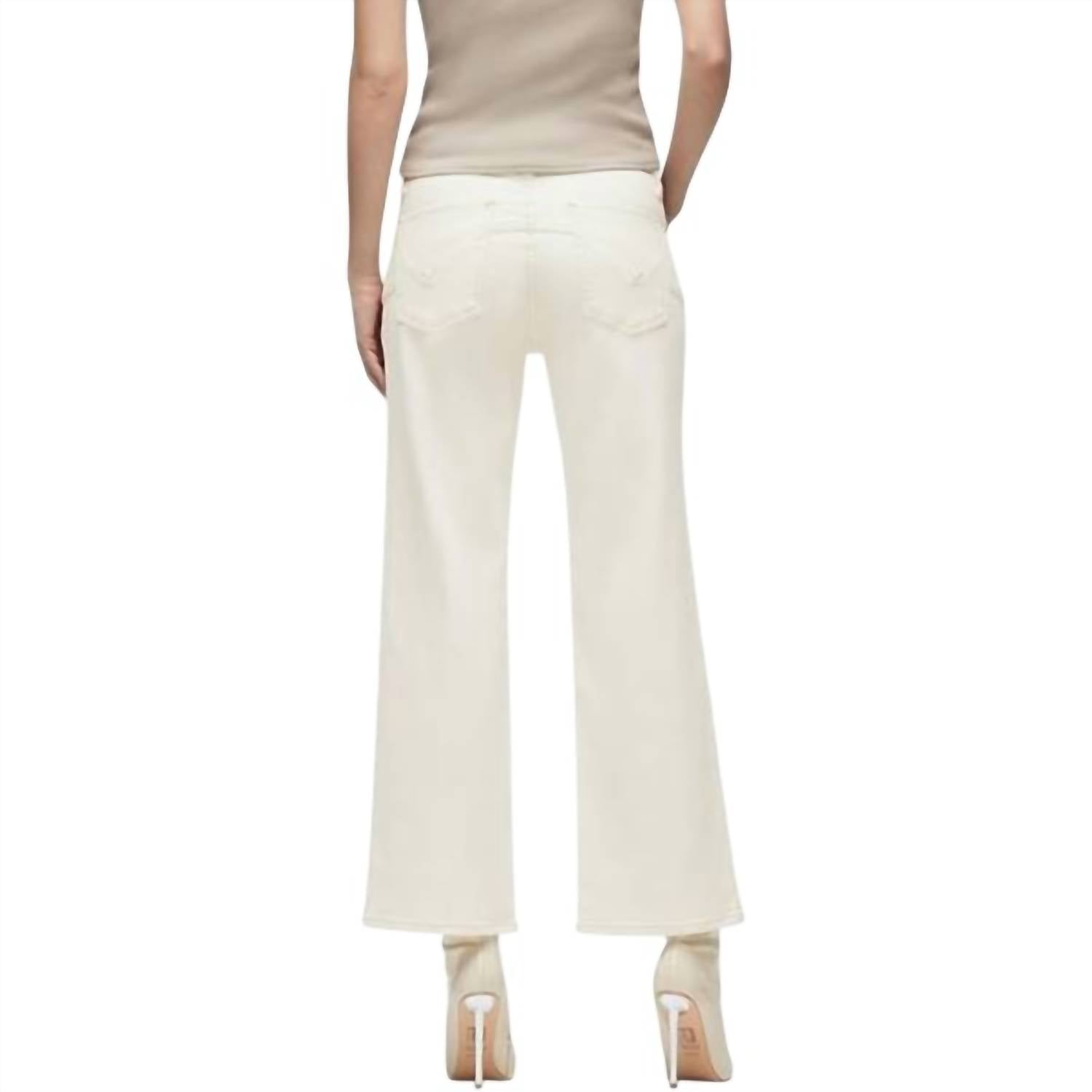 Hudson - Rosie High Rise Wide Leg Ankle Jeans