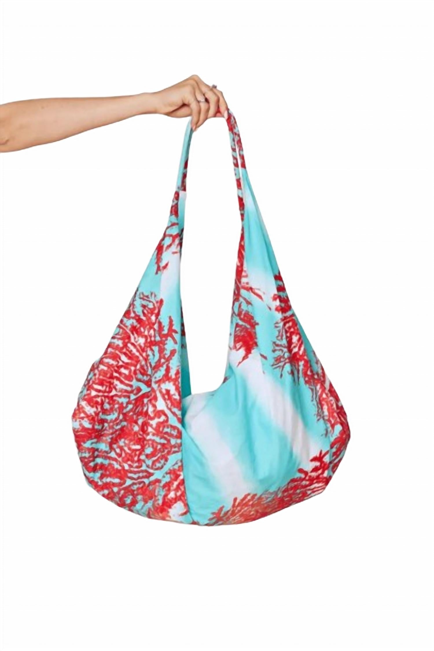 Modaposa - Women's Tonia Coral Shoulder Beach Bag