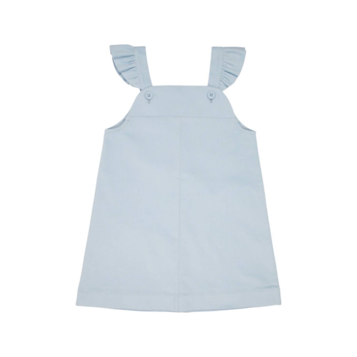 The Beaufort Bonnet Company Julia Corduroy Jumper in buckhead blue - kids' item - detail view