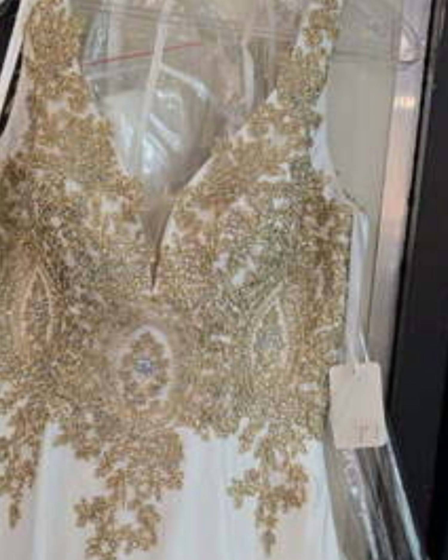 Karishma Creations - Women's Elegant Formal Dress With Lace Appliqué