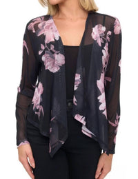 Ariella - Floral Mesh Cardigan