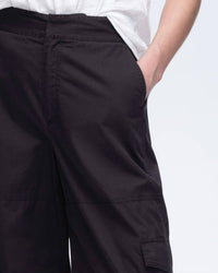 ATM Cotton Poplin Cargo Pant in black - women's pants - view 4