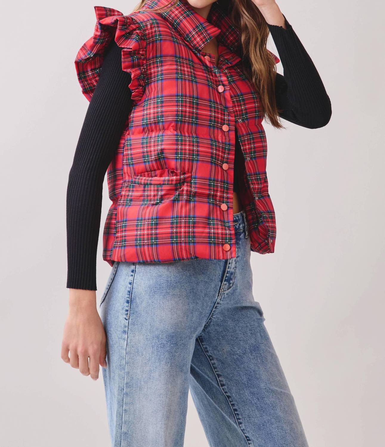 Tcec - Rosalyn Plaid Vest
