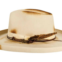 American Hat Makers - Wool Felt Burnt Teardrop Fedora Hat