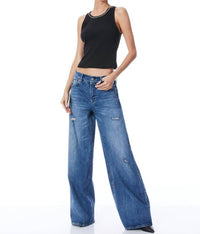 Alice + Olivia - Allen Embellished Neck Tank Top