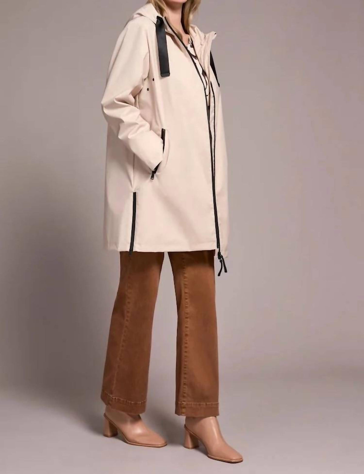 Tribal - Water Repellent Zip-front Rain Coat
