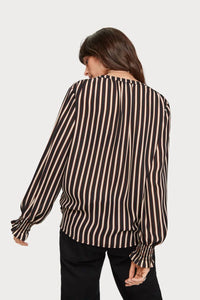 Scotch & Soda - Wrap-Over Top With Smocked Cuff