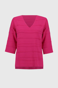 Joseph Ribkoff - Jacquard Sweater Knit Pullover