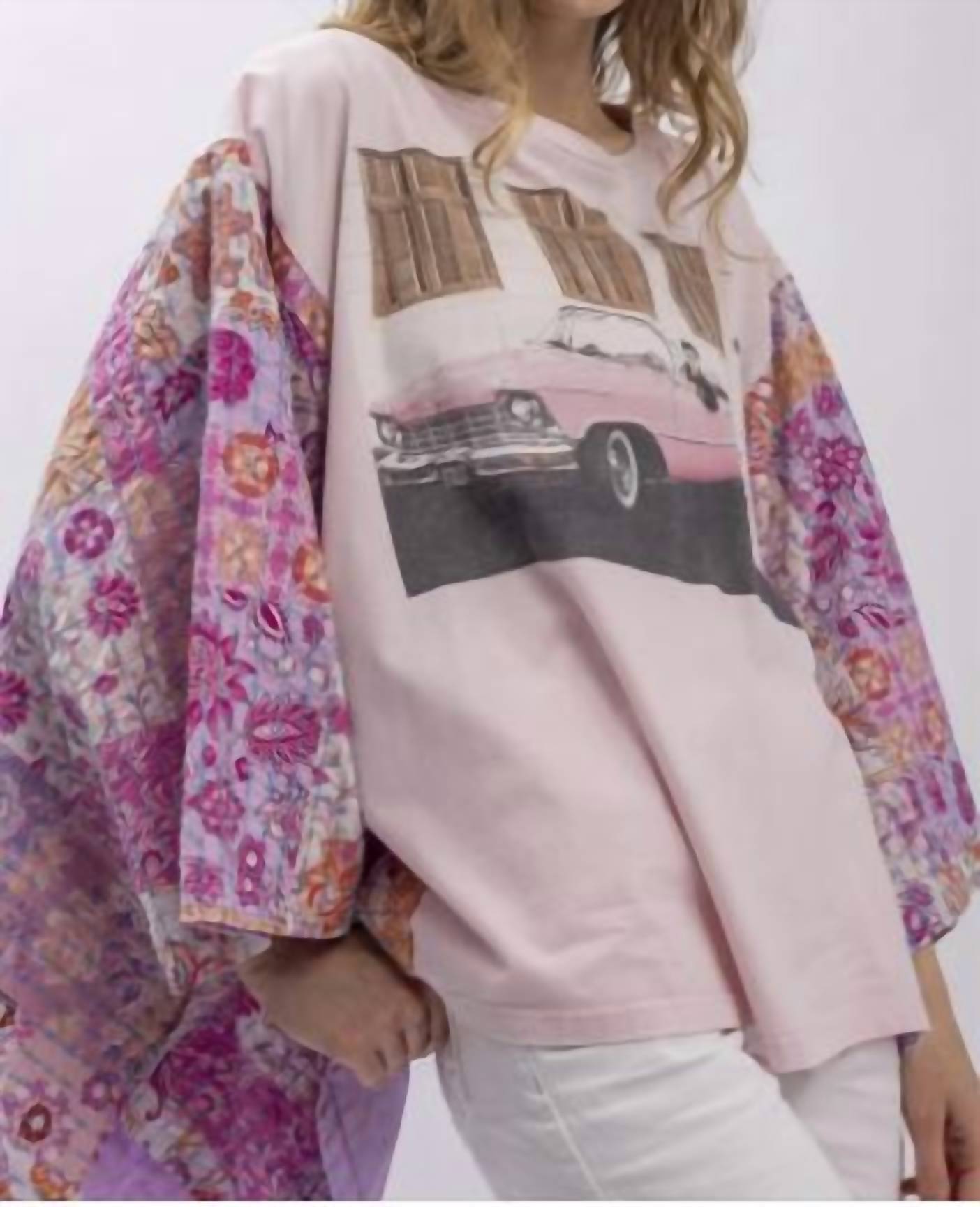 Blue Velvet - Elvis Poncho Sleeve Top
