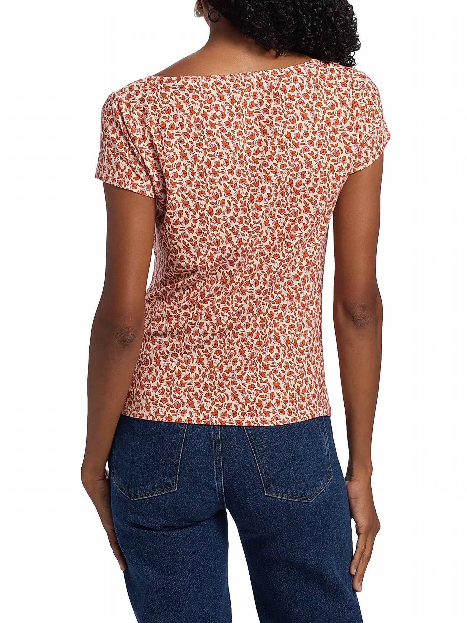 Reformation - Bardot Floral Square Neck Top