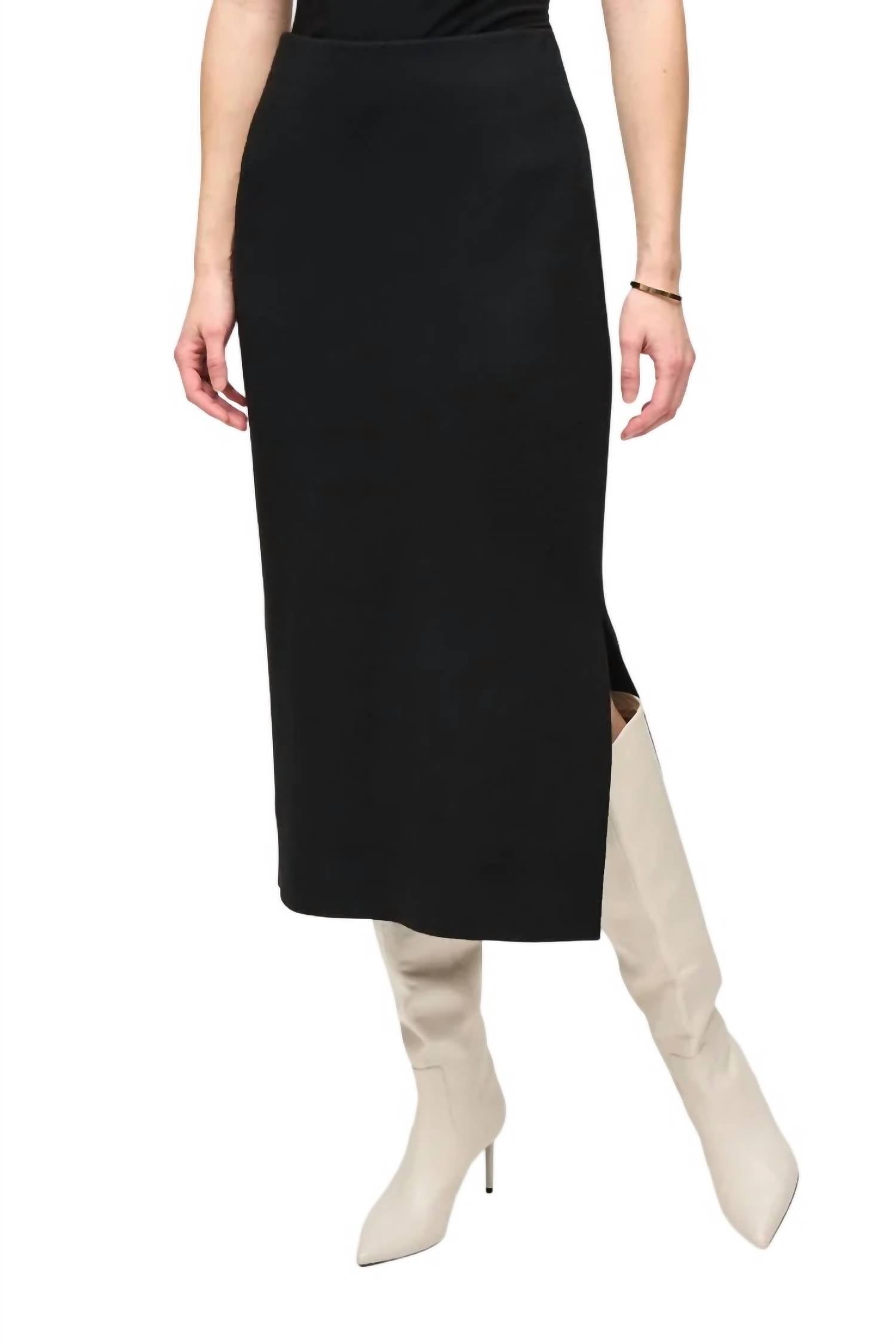 Joseph Ribkoff - Sweater Knit Midi Skirt