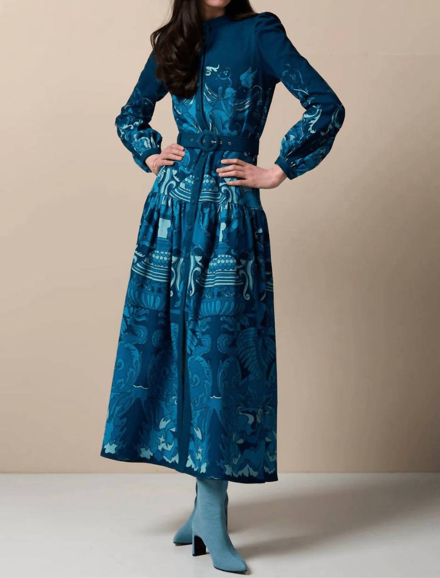 Paolita Melissa Midi Dress in salamanca 1 - women's dress