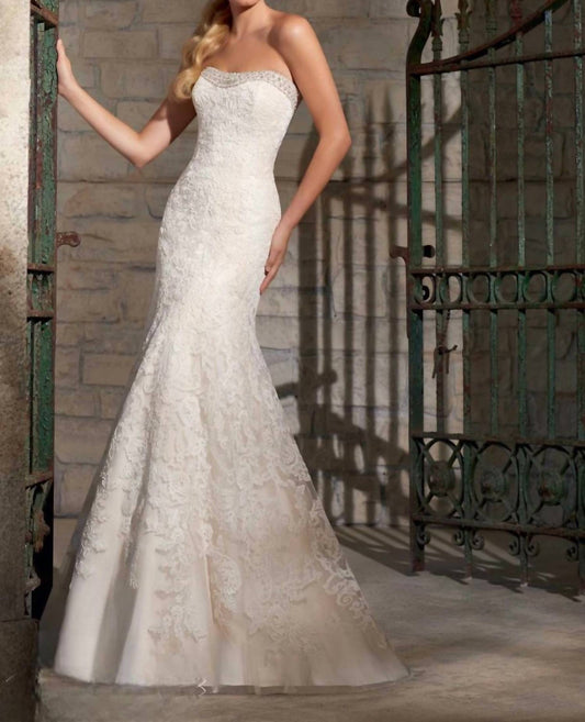 Morilee - A-line Lace Wedding Dress