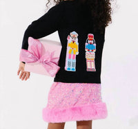 Lola + The Boys Toy Soldier Cardigan in black - item - detail view