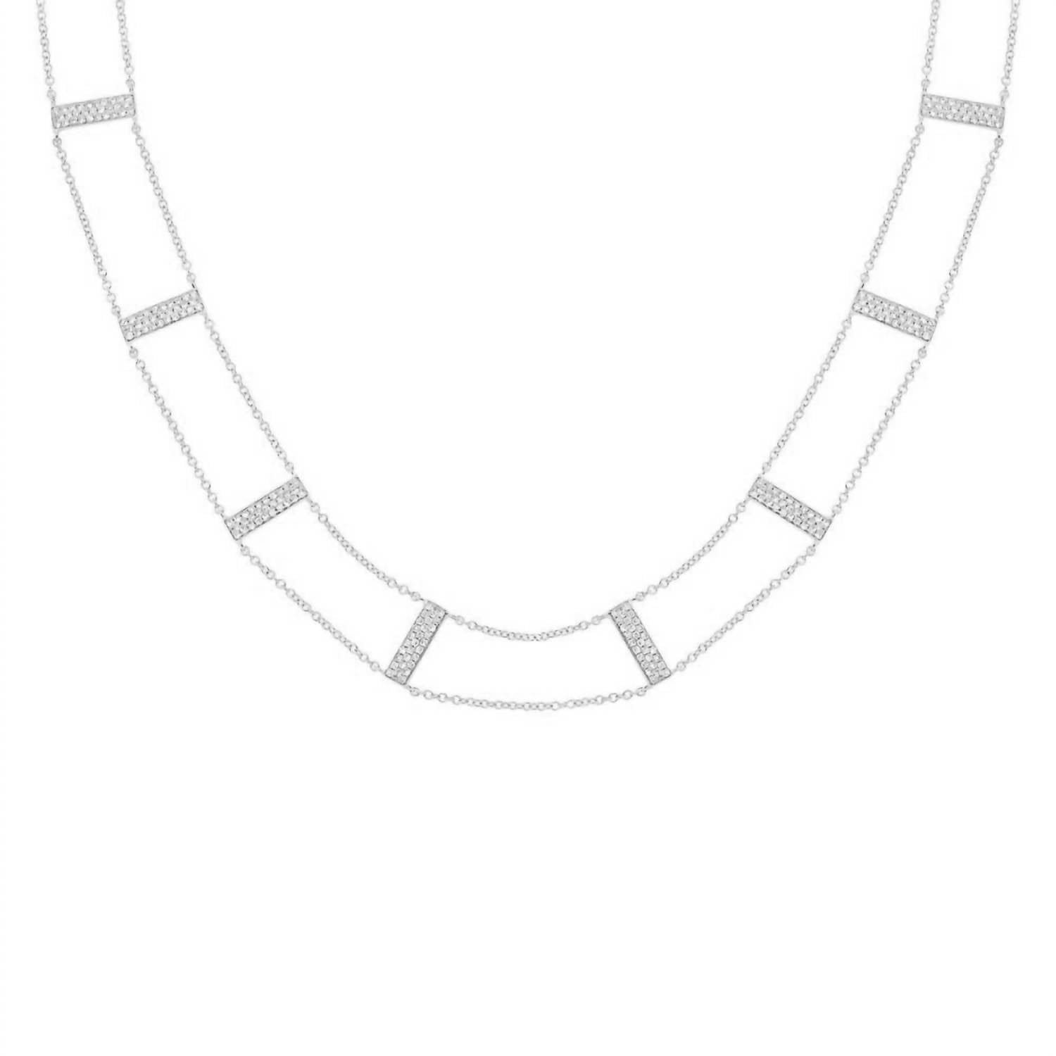 Diana M Jewels - 0.71 Cts Diamond Ladder Choker Necklace