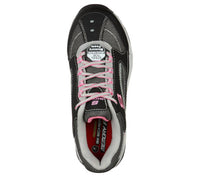 Skechers Women's Biscoe Heavy-duty Safety Sneakers in black grey - women's sneaker - alternate view