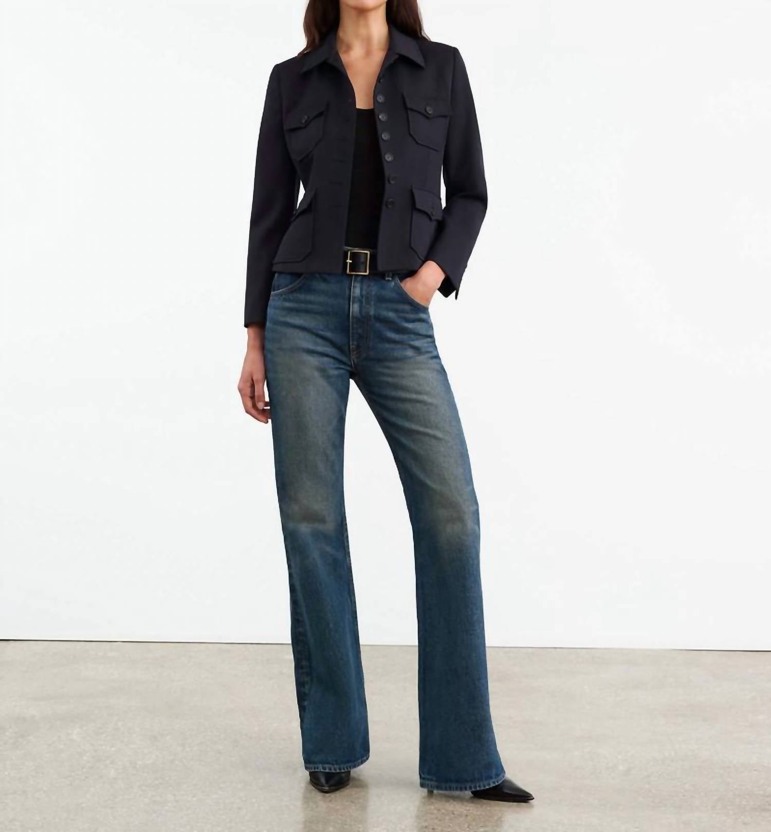 Nili Lotan - Roe Mid-rise Flare Leg Jeans