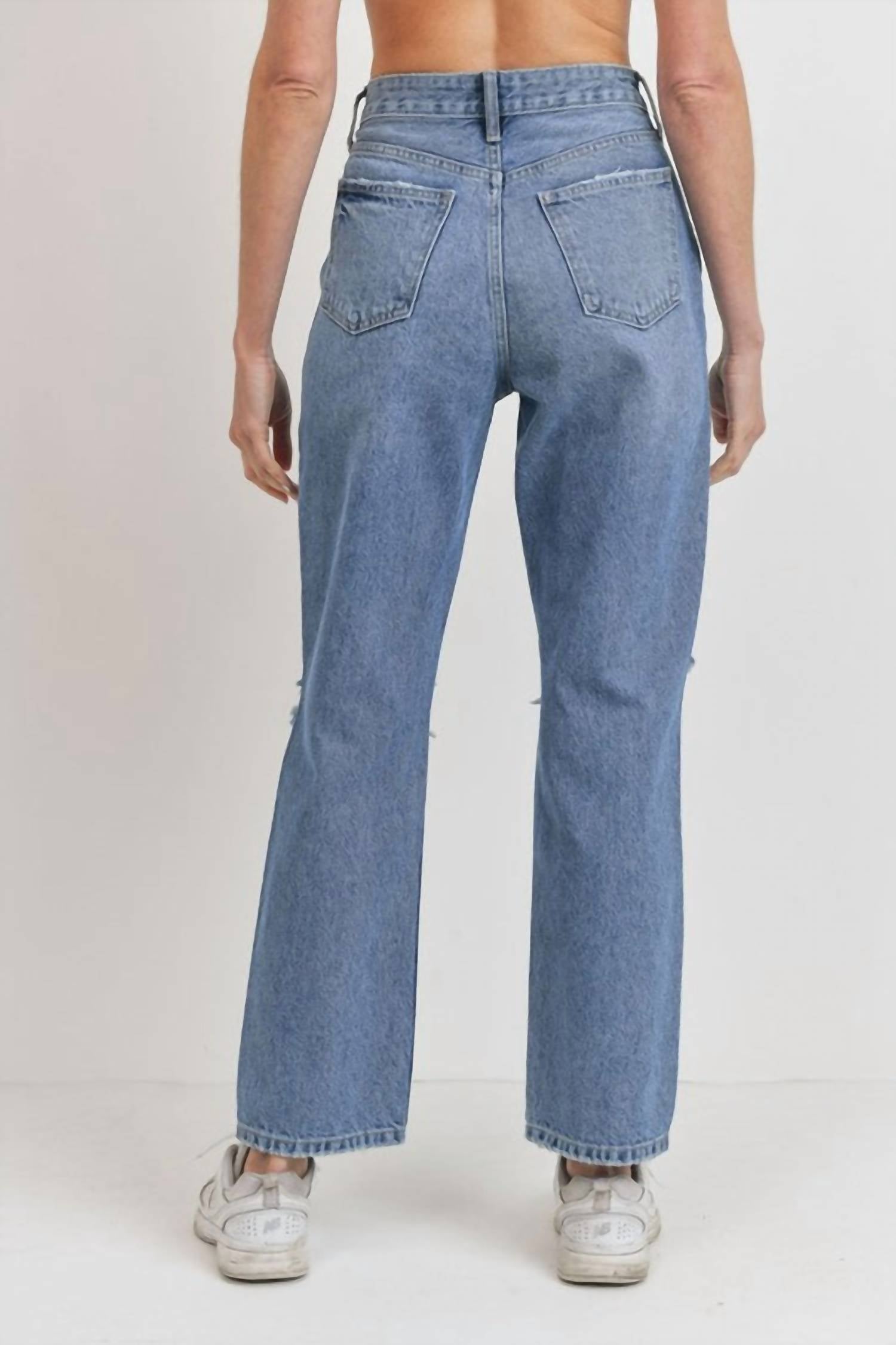 J Brand - High Rise Straight Cropped Jeans