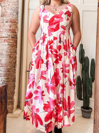 Tribal - Sleeveless Maxi Dress With Lining