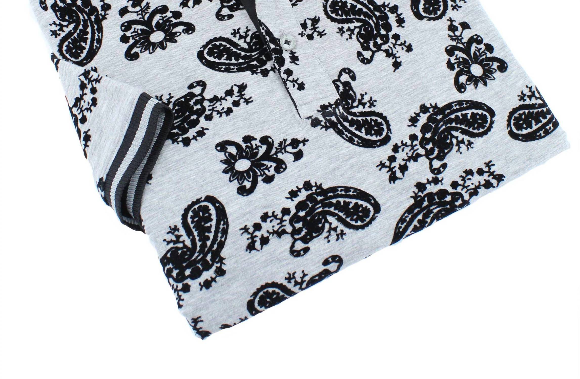 Eight X - Paisley Flocking Polo