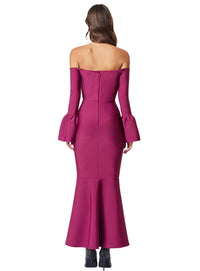 Elliatt - Ella Off-shoulder Bell Sleeve Gown