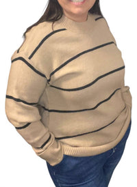 La Miel - Latte Lines Sweater Pullover