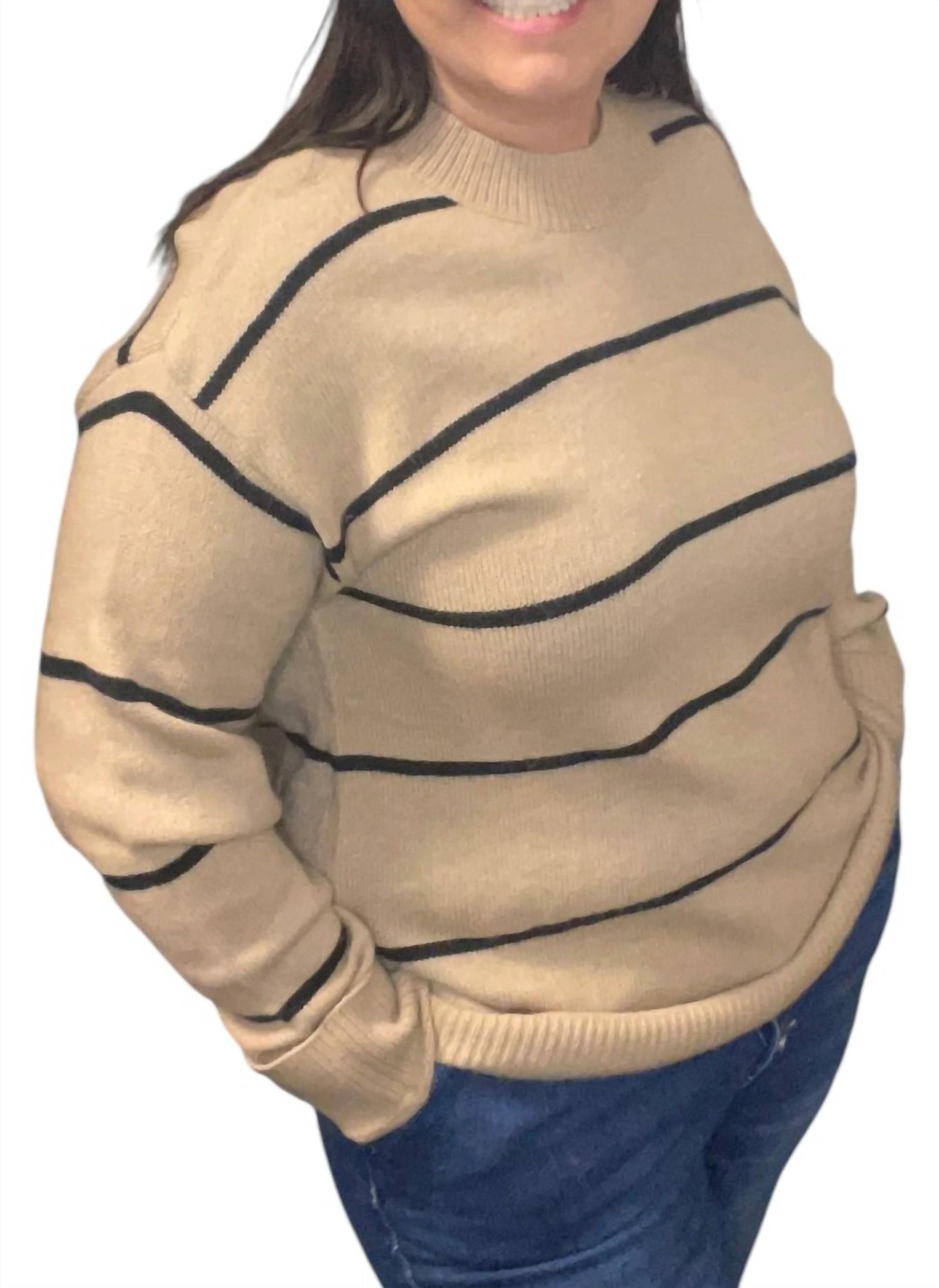 La Miel - Latte Lines Sweater Pullover