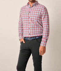 Johnnie-O - Tucked Cotton Blend Button Up Shirt