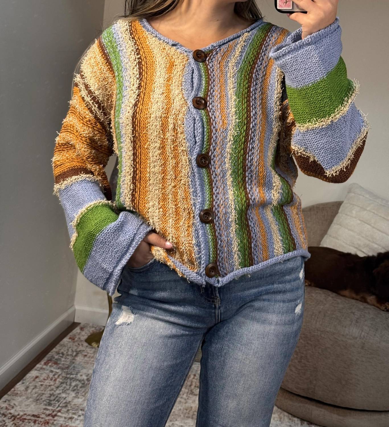 Ee:Some - Skyler Boho Button Front Cardigan