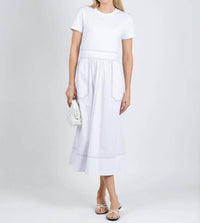 Elliott Lauren - Knit Woven Combo Dress